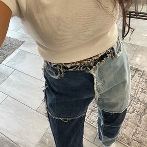 Jaded London Patchwork Jeans